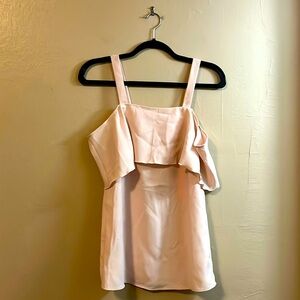 NWT Grace Willow Brooke Frill Pink Cold Shoulder Top 4/XS